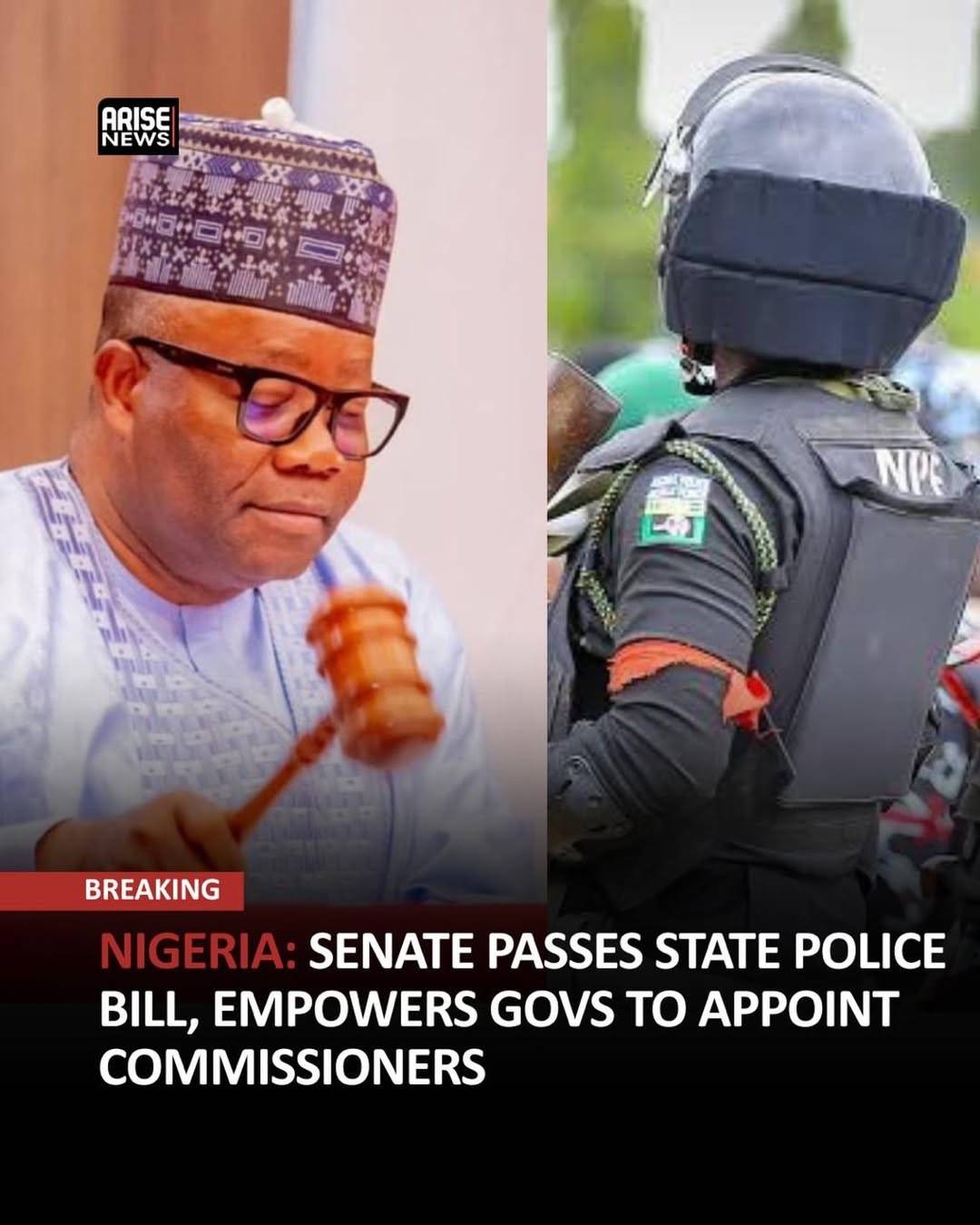 SENATE PASSES STATE POLICE BILL, EMPOWERS GOVS TO APPOINT CPS
The Senate has passed the constitutio...