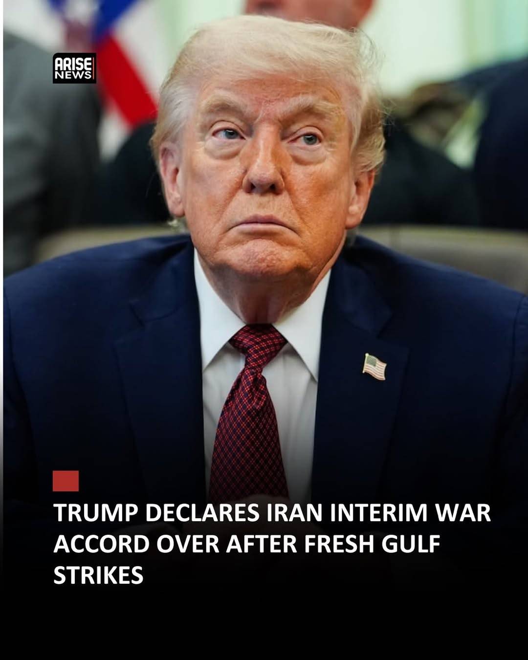 President Donald Trump has declared the interim ceasefire agreement with Iran effectively over after...