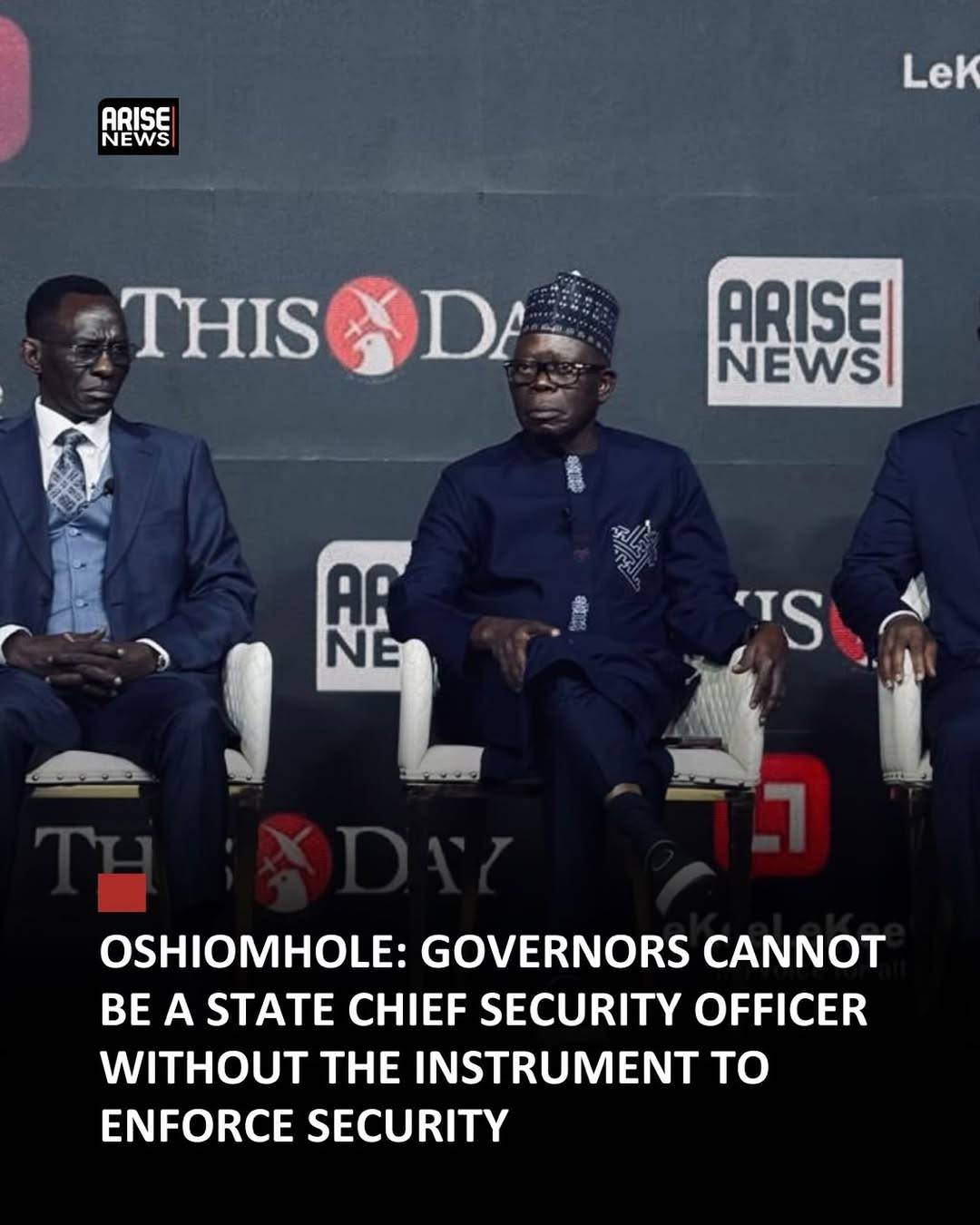 Senator Adams Oshiomhole has thrown his support behind the creation of state police, arguing that go...