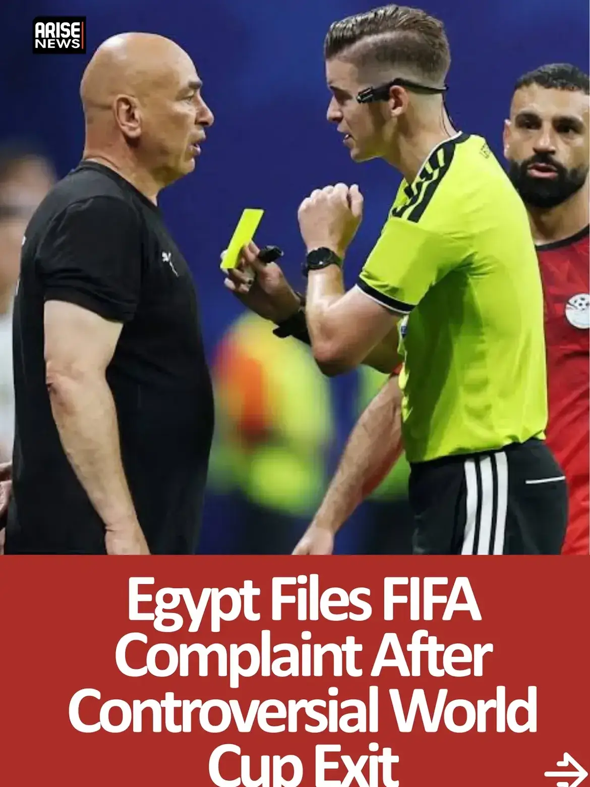 Egypt has filed a formal complaint with FIFA after its controversial World Cup exit to Argentina.
T...