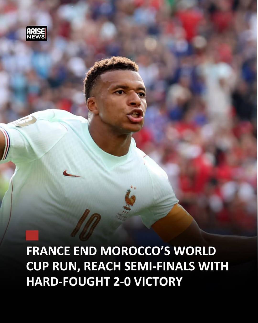 France booked their place in the FIFA World Cup semi-finals with a hard-fought 2-0 victory over Moro...