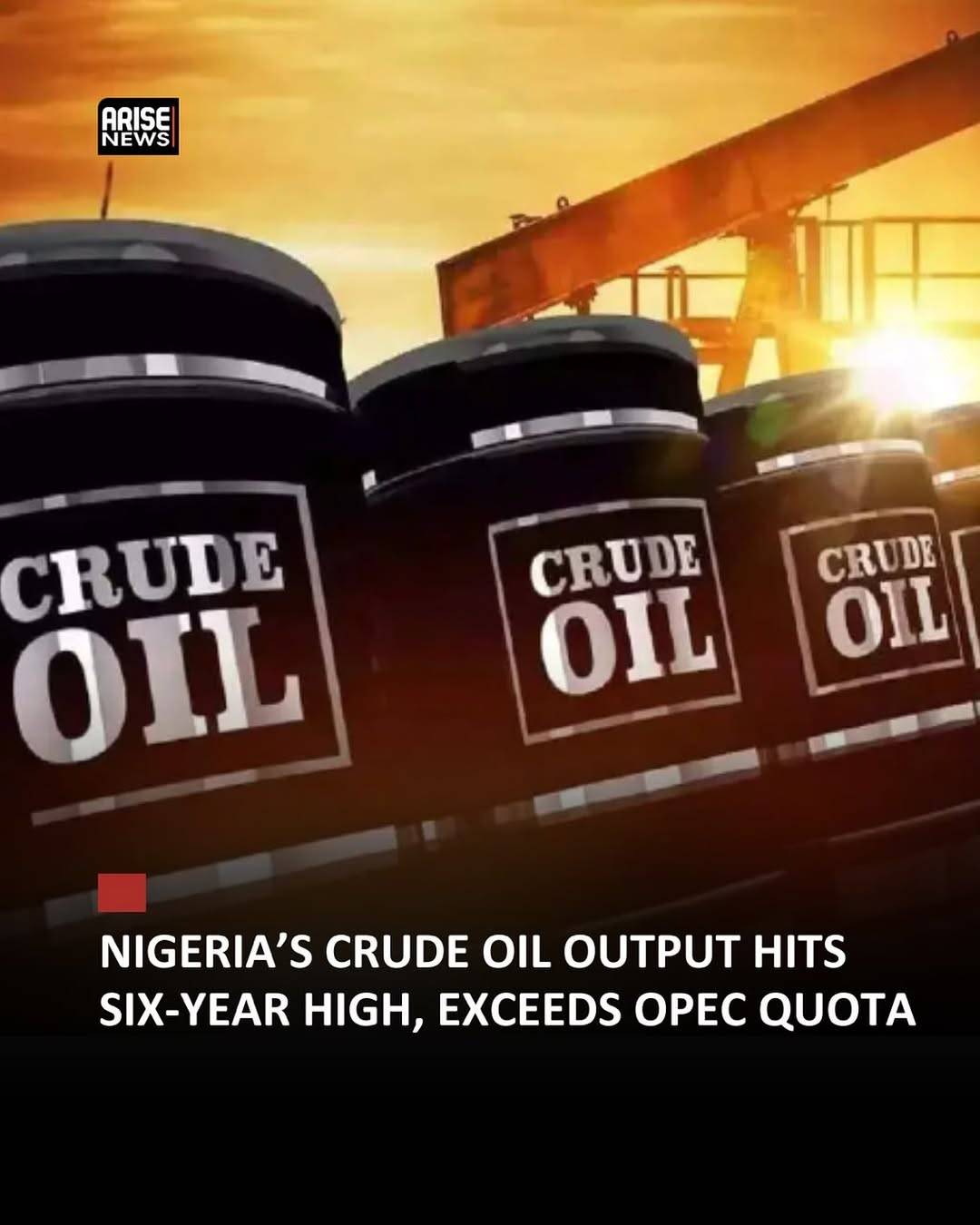 Nigeria’s crude oil and condensate production climbed to an average of 1.735 million barrels per day...