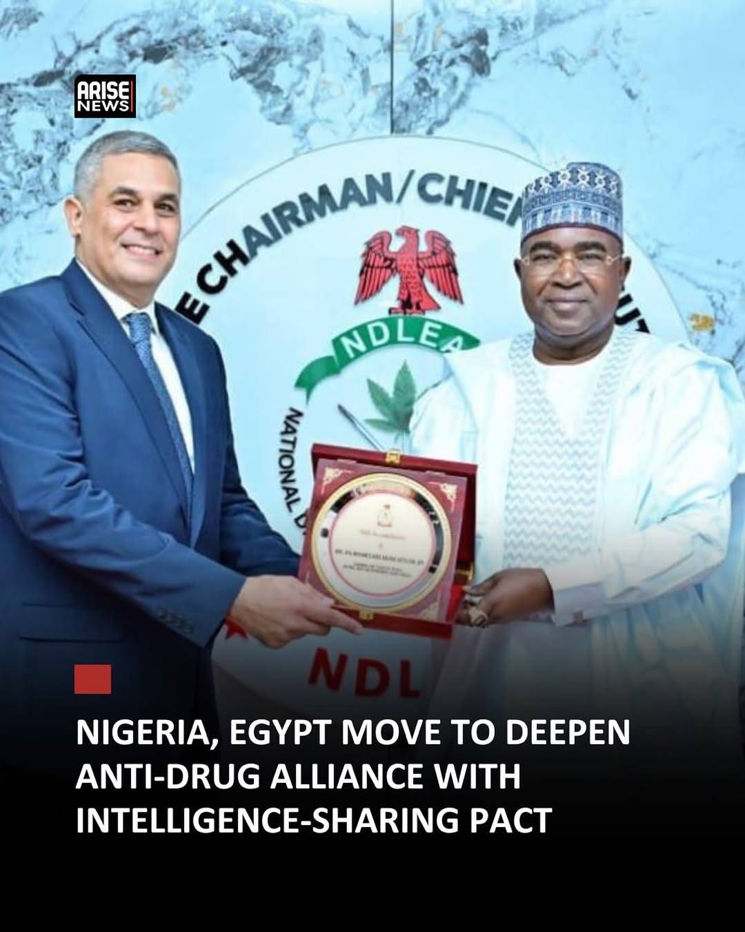 Nigeria and Egypt are set to strengthen their fight against illicit drug trafficking through a new M...
