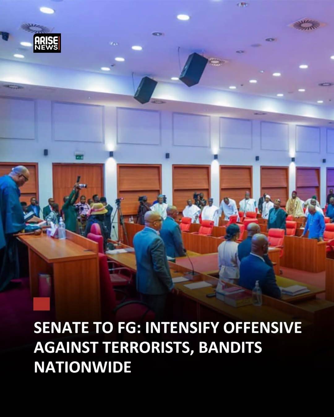 The Senate has called on the federal government to intensify military and intelligence operations ag...