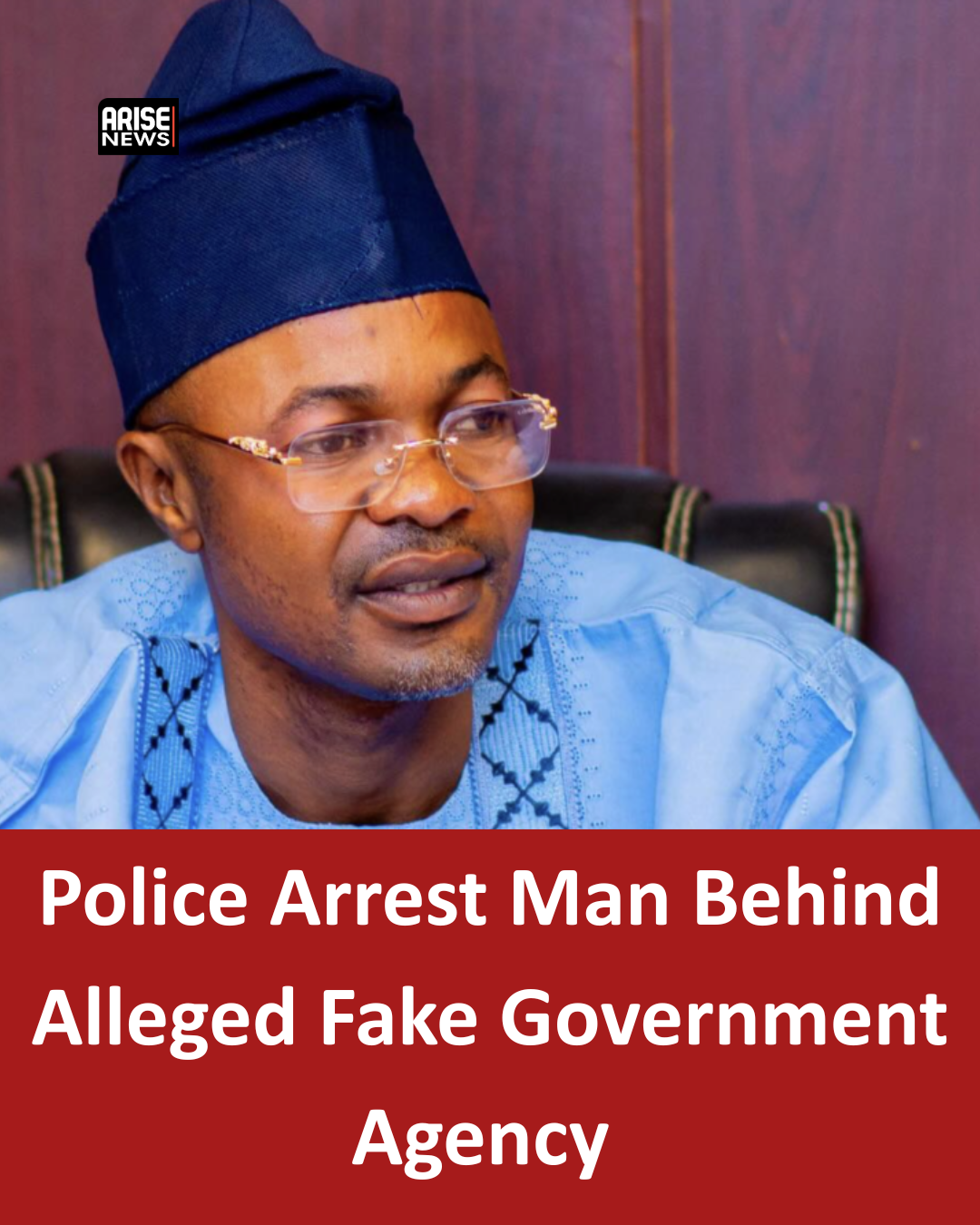 Adeniyi Adeyemi, the man accused of operating a fake government agency in the name of the Presidency...