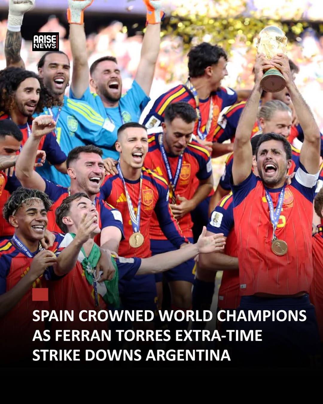Spain are world champions once again after defeating defending champions Argentina 1-0 in a dramatic...