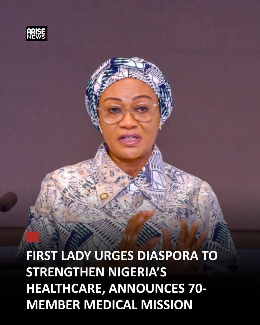 First Lady Senator Oluremi Tinubu has called on Nigerian healthcare professionals in the diaspora to...