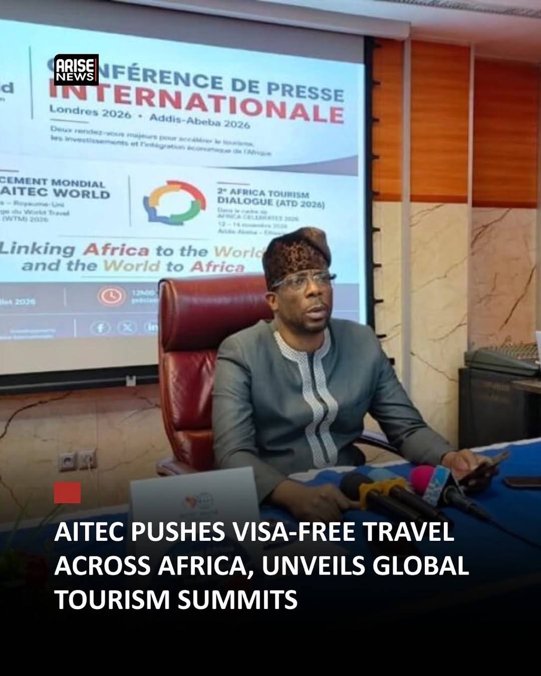 The Africa-International Tourism and Economic Council (AITEC) has called for visa-free travel across...
