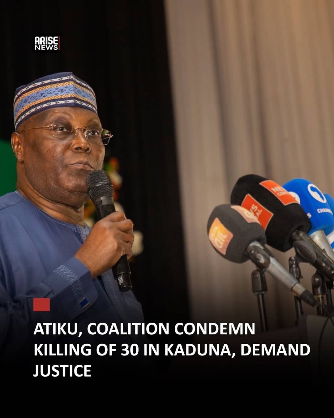 Former Vice President Atiku Abubakar and the Save Nigeria Group USA/U.S.-Nigeria Civil Society Coali...