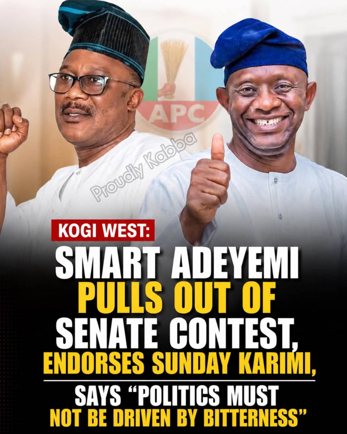 Smart Adeyemi Bows Out, Backs Karimi for Kogi West Senate Race
https://corenewsnetwork.ng/smart-adey...