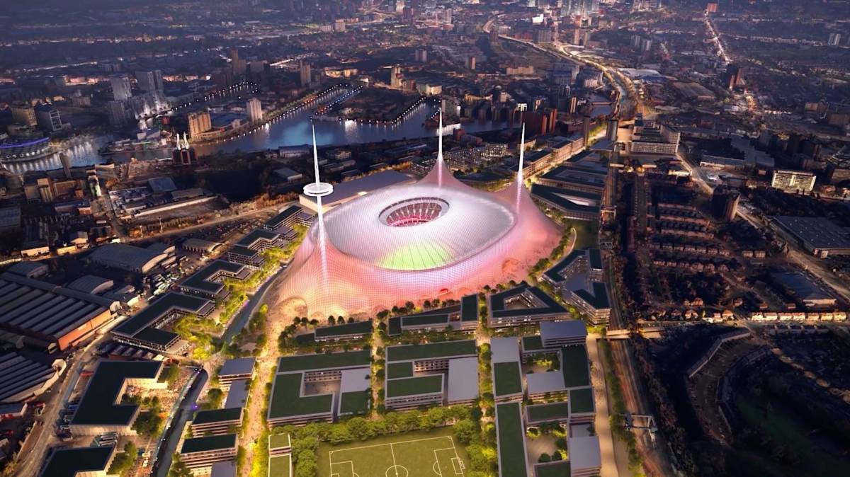 Manchester United dream new home. Work in progress