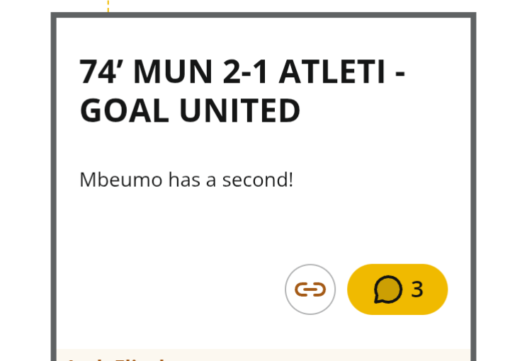 Manchester United vs ATL Madrid game update
I see this coming. What a turnaround
