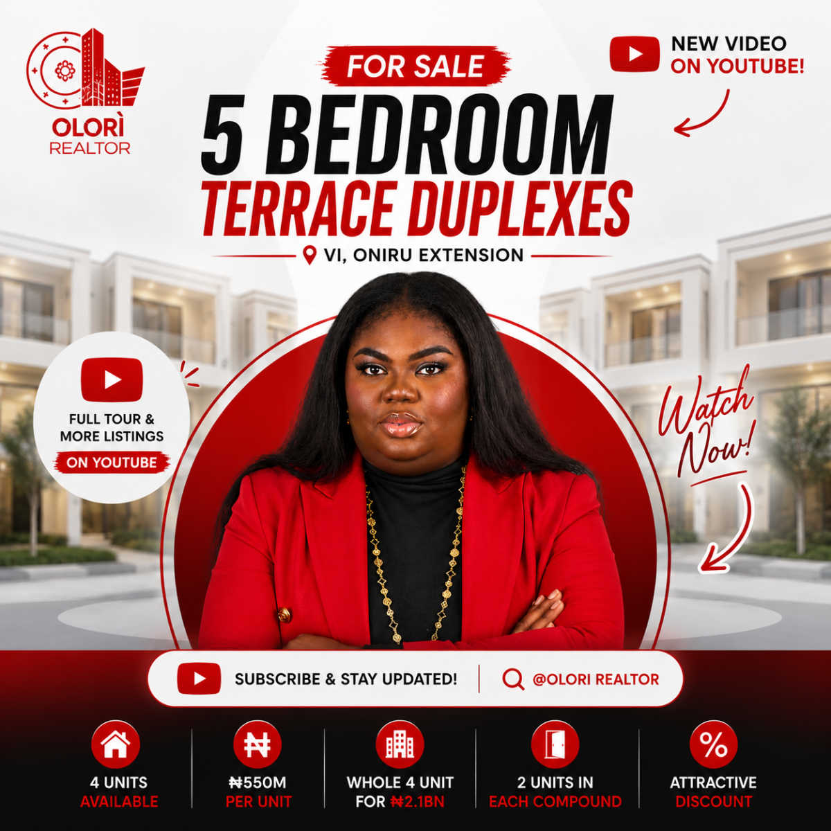 🏡 What if you could own 4 premium 5-bedroom terrace duplexes in one of Lagos’ most sought-after loc...