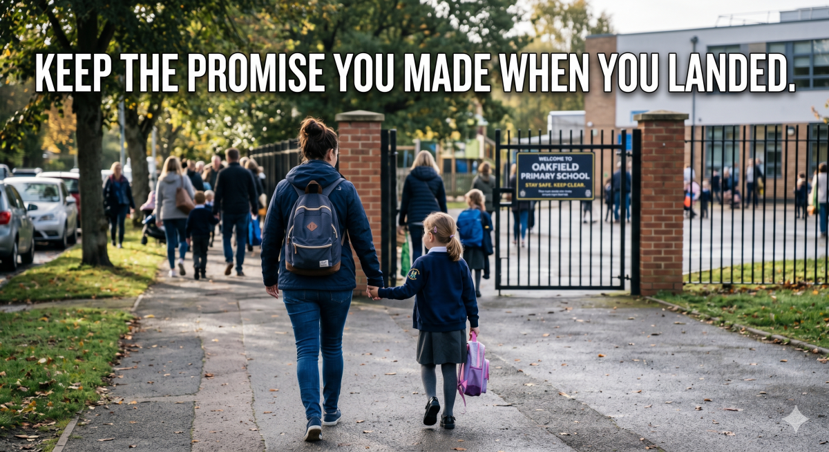 The "School Run" Promise!
How did the "School Run" feel this morning?
I know that look!
The look...