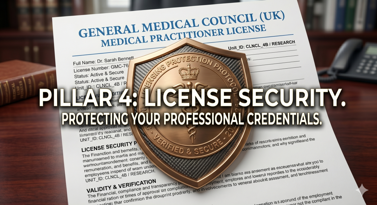 Pillar 4 — License Security .
Secure your GMC/NMC License with a UK Appraisal link.
Most advisors...