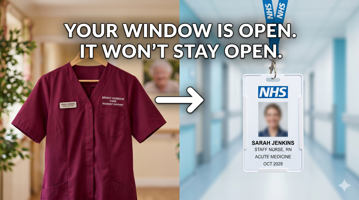 THE CARE WORKER & HEALTHCARE ASSISTANT TRANSITION SERIES.
You commented SWITCH. I need to tell you...