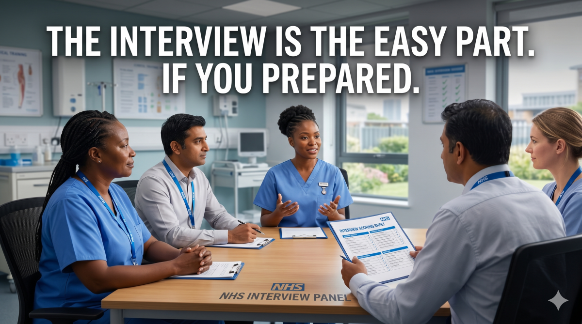 The NHS interview is not the hard part!
The hard part is the six weeks before it — when most nurse...