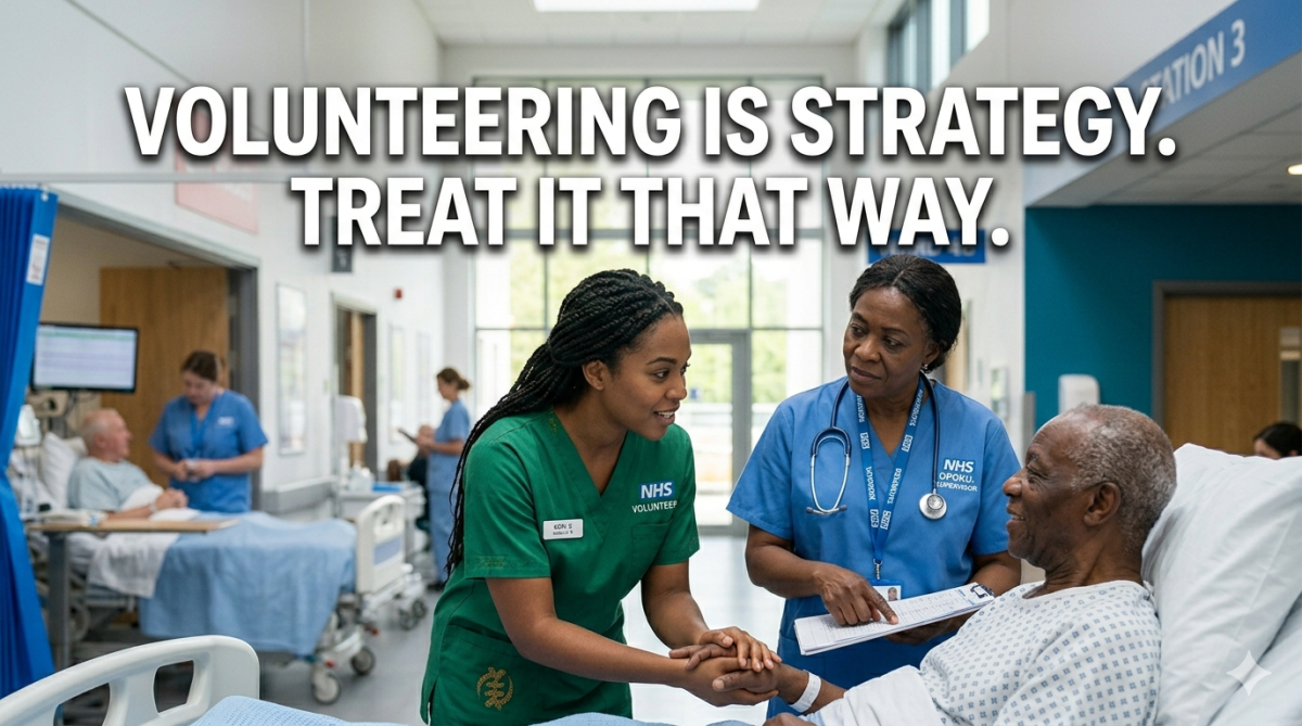 Your NHS volunteering is not charity work. In the context of your in-country switch, it is the most...