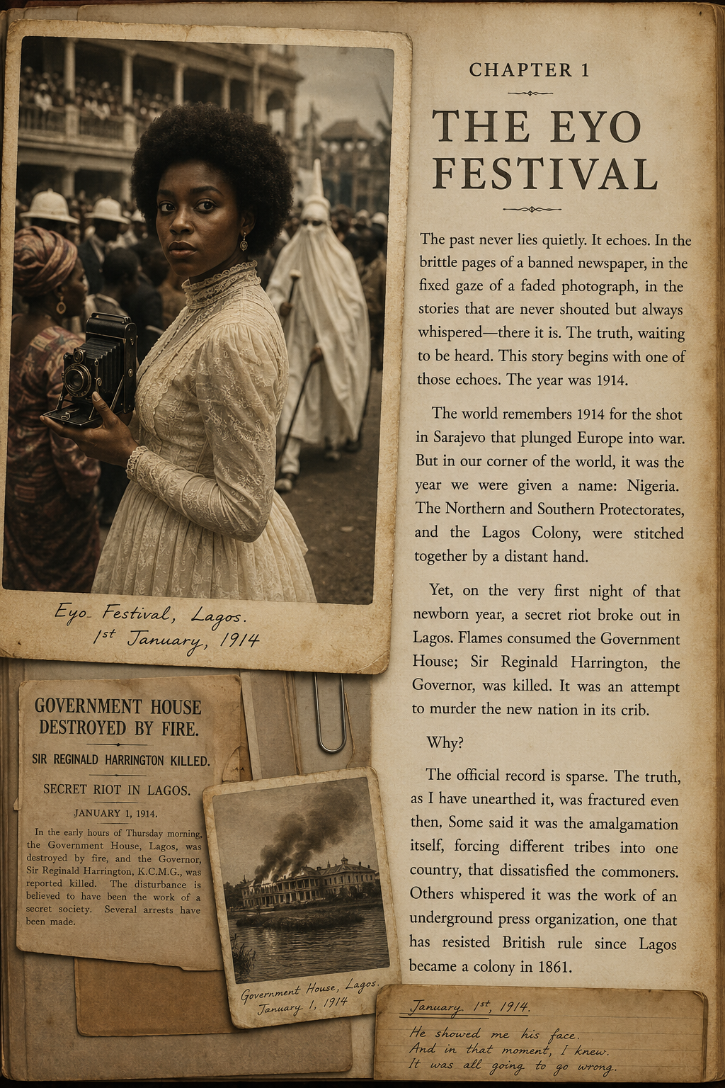 LOVE IN LAGOS'S DIRT – VOLUME ONE: FIRE AND WATER
By Prince Atanda
A nation born in blood. A love...