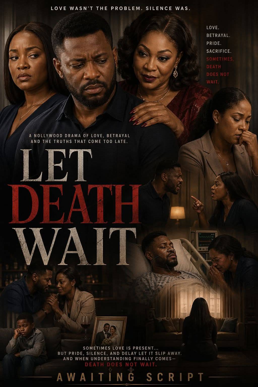 LET DEATH WAIT โ Script Logline & Sale Advert
๐ฝ๏ธ LOGLINE
A husband hides a fatal illness while his...