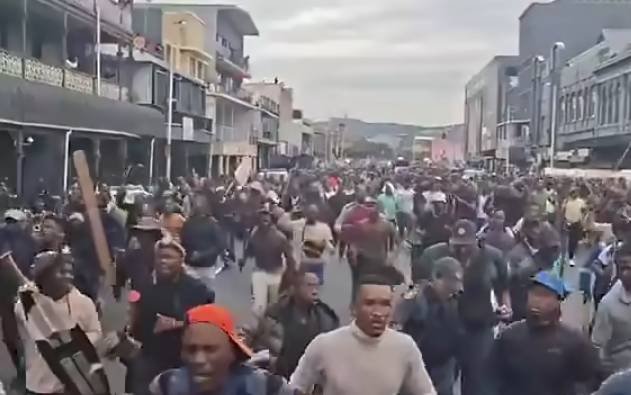 Shameless South Africans are on the Streets to enforce final date for fareners to leave their dirty,...