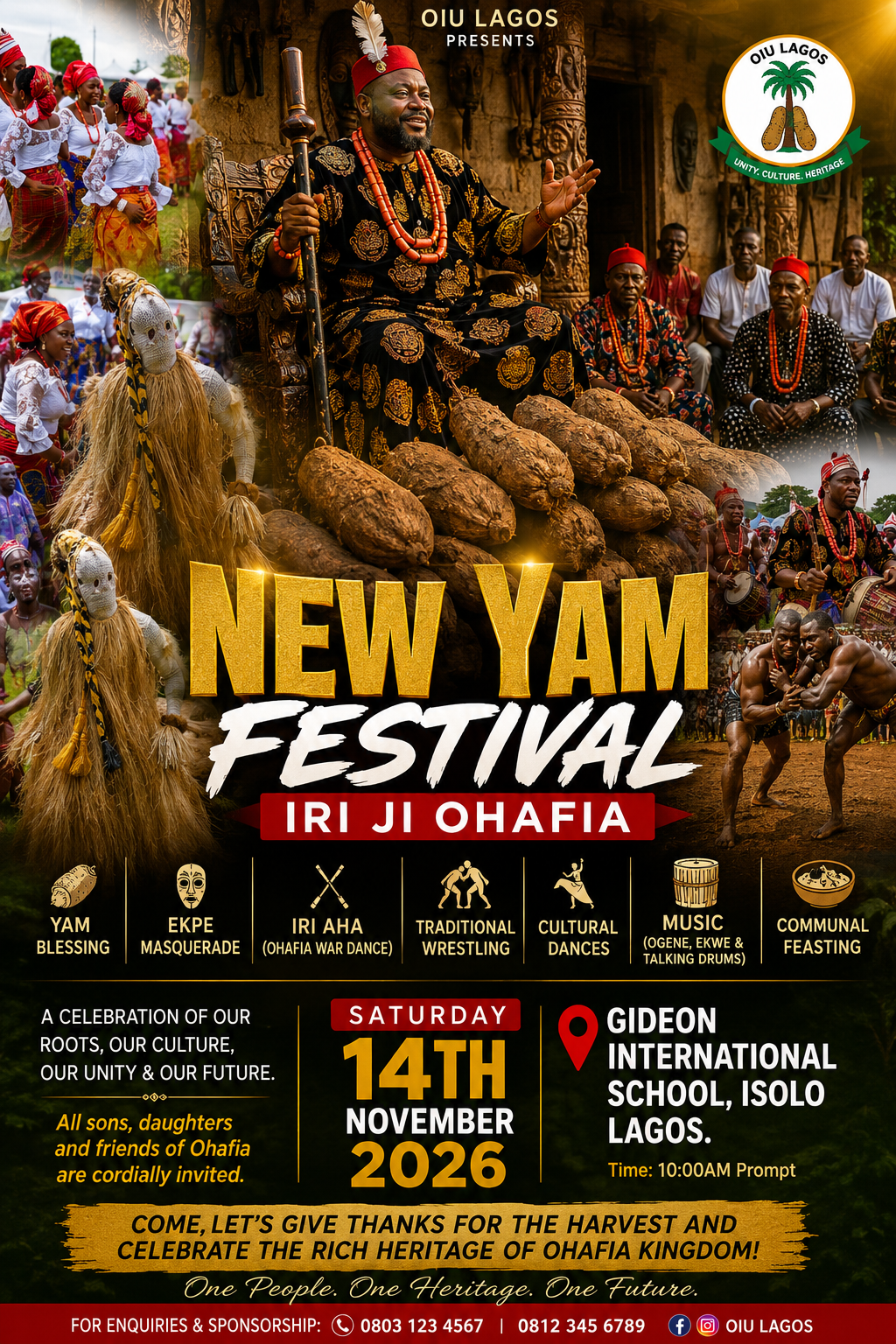 Ohafia New Yam Festival (Iri Ji Ohafia) is a cherished celebration of thanksgiving, unity, and the r...