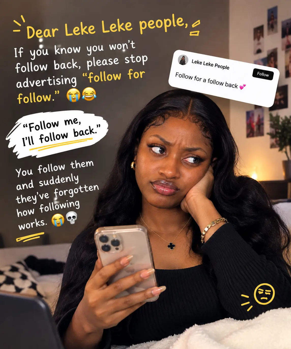 Follow back shouldn’t be this difficult nau😭😂
Na follow, no be donation oo😂