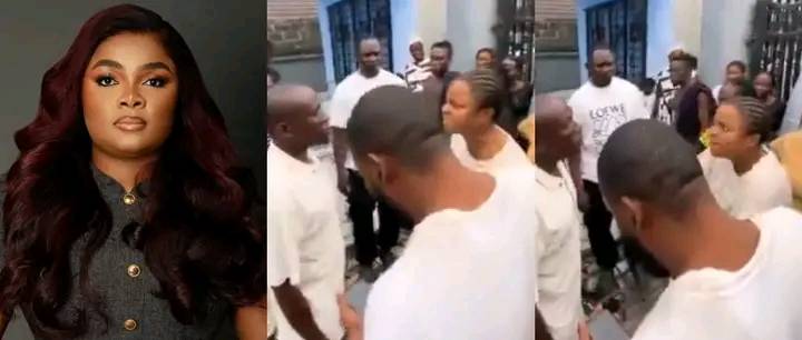 “She Didn’t Take It Lightly!”- Area Boys Storm Actress Bimbo Ademoye’s Film Location
Bimbo Ademoye...