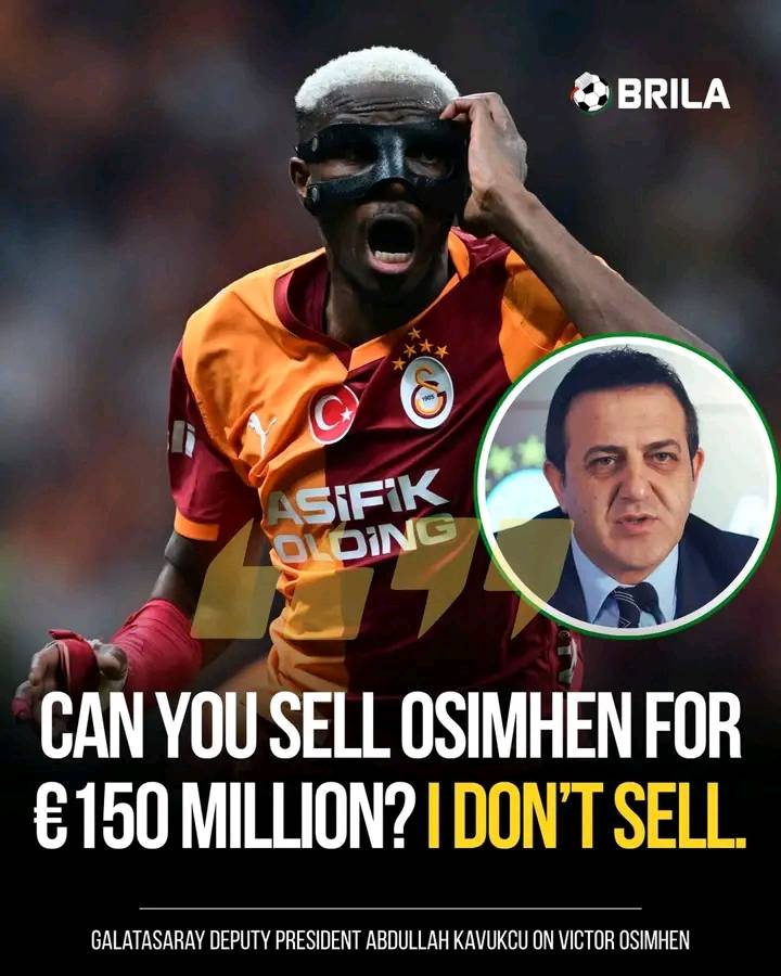 🚨🗣️ Galatasaray deputy President Abdullah Kavukcu on Victor Osimhen:
“Can you sell Osimhen for 15...