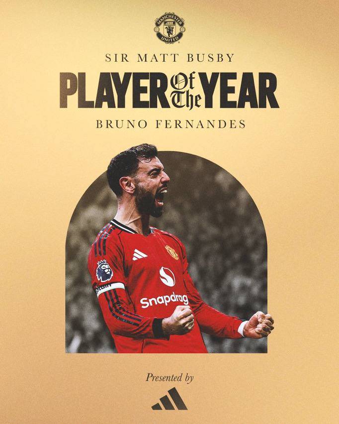 Bruno Fernandes had a good season in Manchester United. Congratulations BRUNO