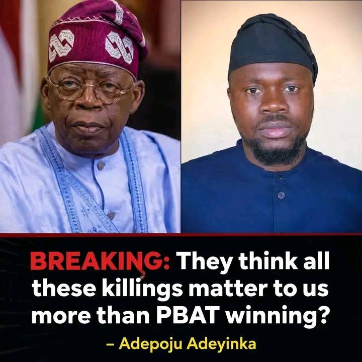 This is coming from the mind of one of the APC members.
"They think all these killings matter to us...
