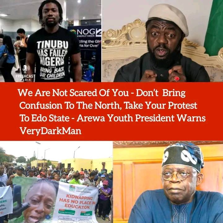 The Arewa Youth President has issued a strong warning to VeryDarkMan and those he described as his s...