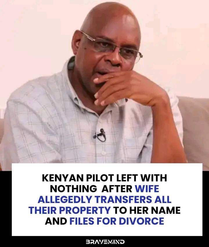 A Kenyan commercial pilot says his life has been turned upside down after 34 years of marriage ended...