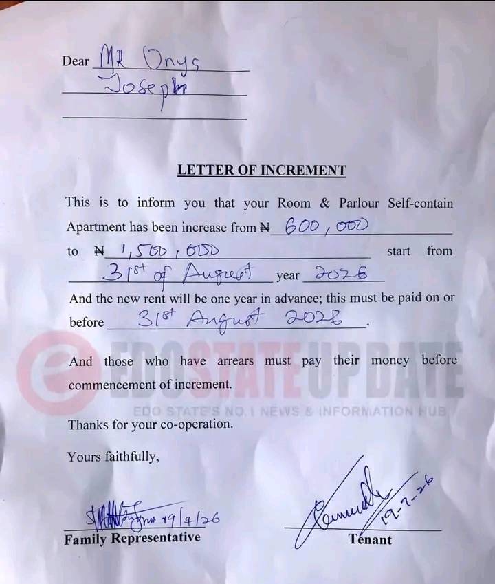 Imagine this tenancy increment. Landlords should take it easy