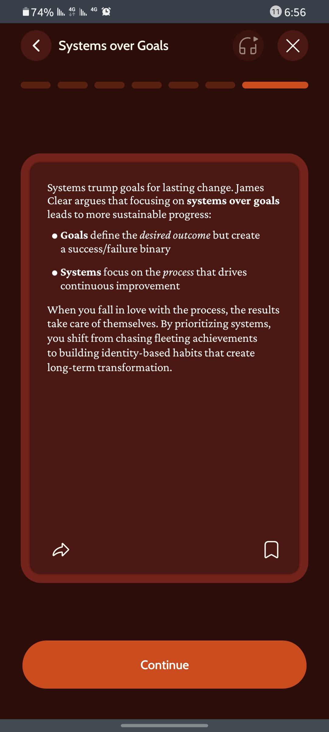 Reading Atomic Habits. 
The book is really good.