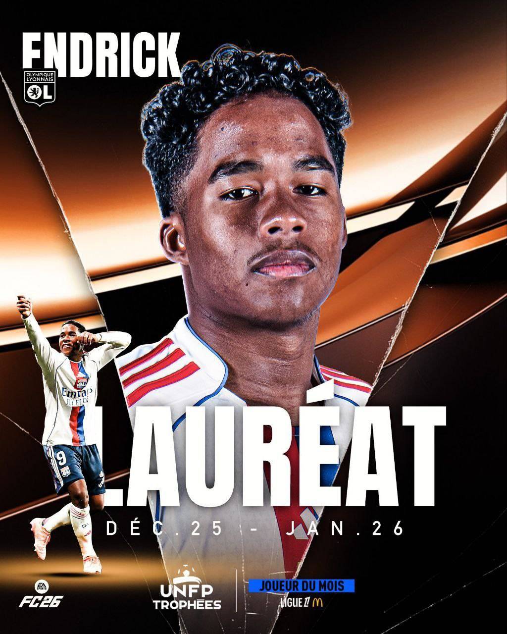 ๐จ ๐๐
๐
๐๐๐๐๐: Endrick wins Ligue 1 Player of the Month for January after an outstanding run of form....