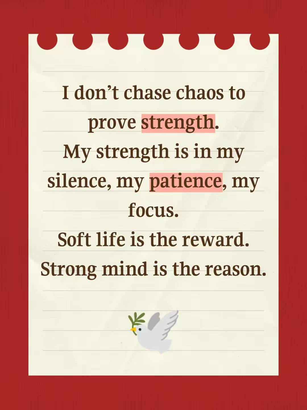 Silent is a Strength