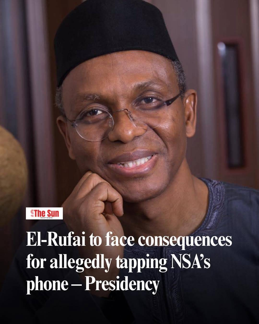 "El-Rufai has two options if the matter goes to court , it is either he.says what he said on nationa...