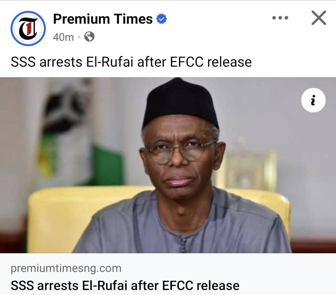 A NEVER-ENDING SOJOURN?
Malam Nasir Ahmed El-rufa'i is believed to be with the DSS tonight. It is u...