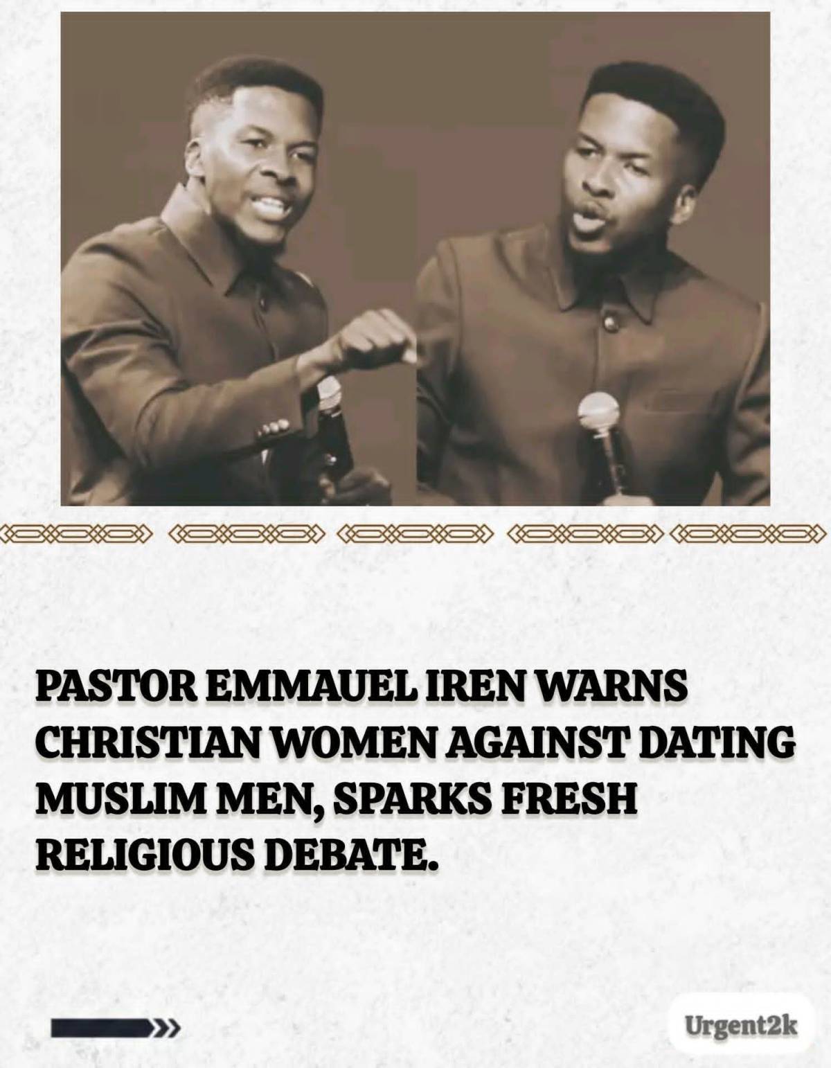 He is absolutely on point. May God bless him.
Interfaith marriage between Christians and Muslims sho...