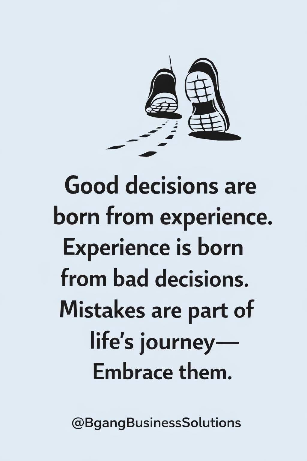1️⃣ Good decisions come from experience.
Wisdom grows when we learn from life.
2️⃣ Experience often...