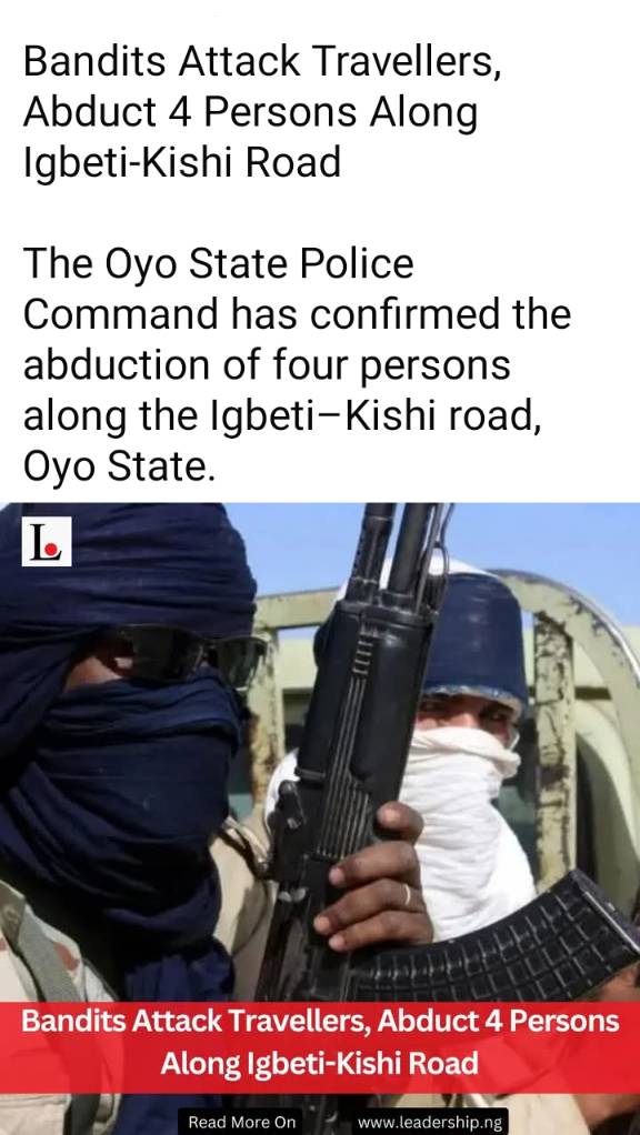 Travelling by road is now a scary thing to do in Nigeria
