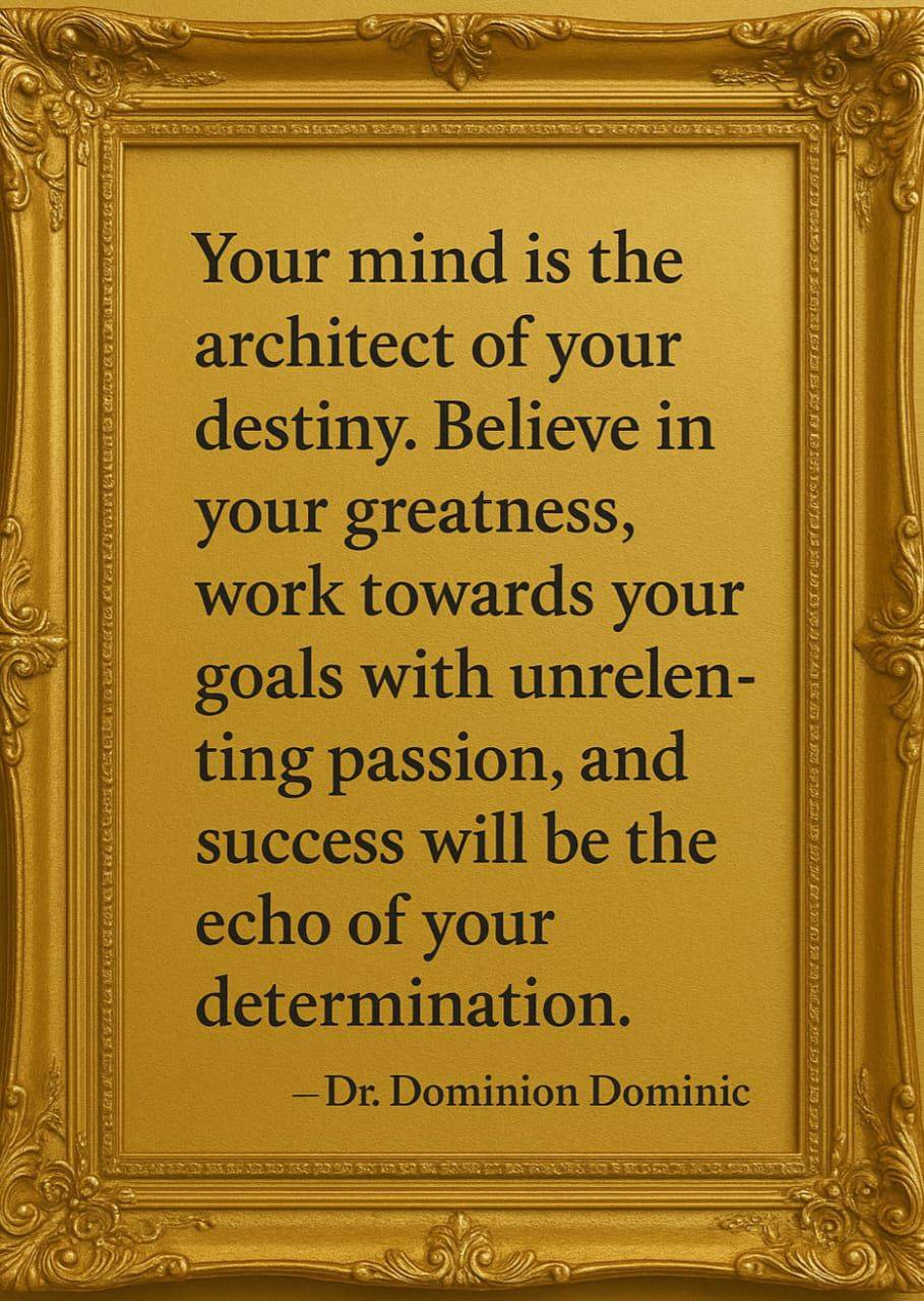 Stay focused on the goal..