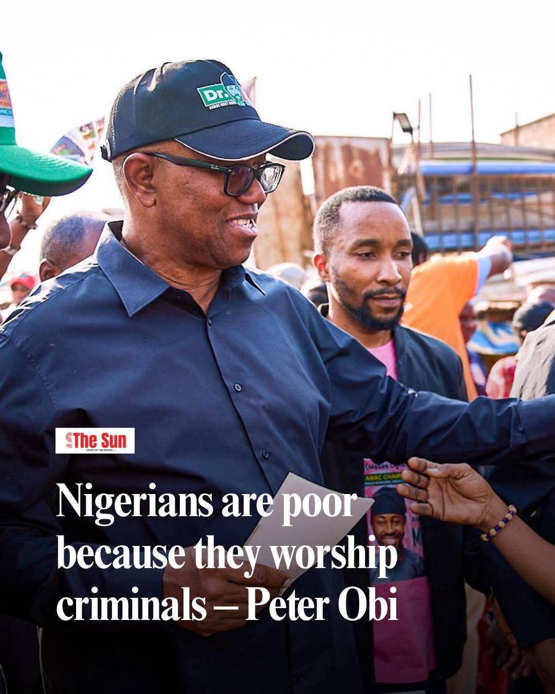 Criminals can't build a strong nation but to steal from it.