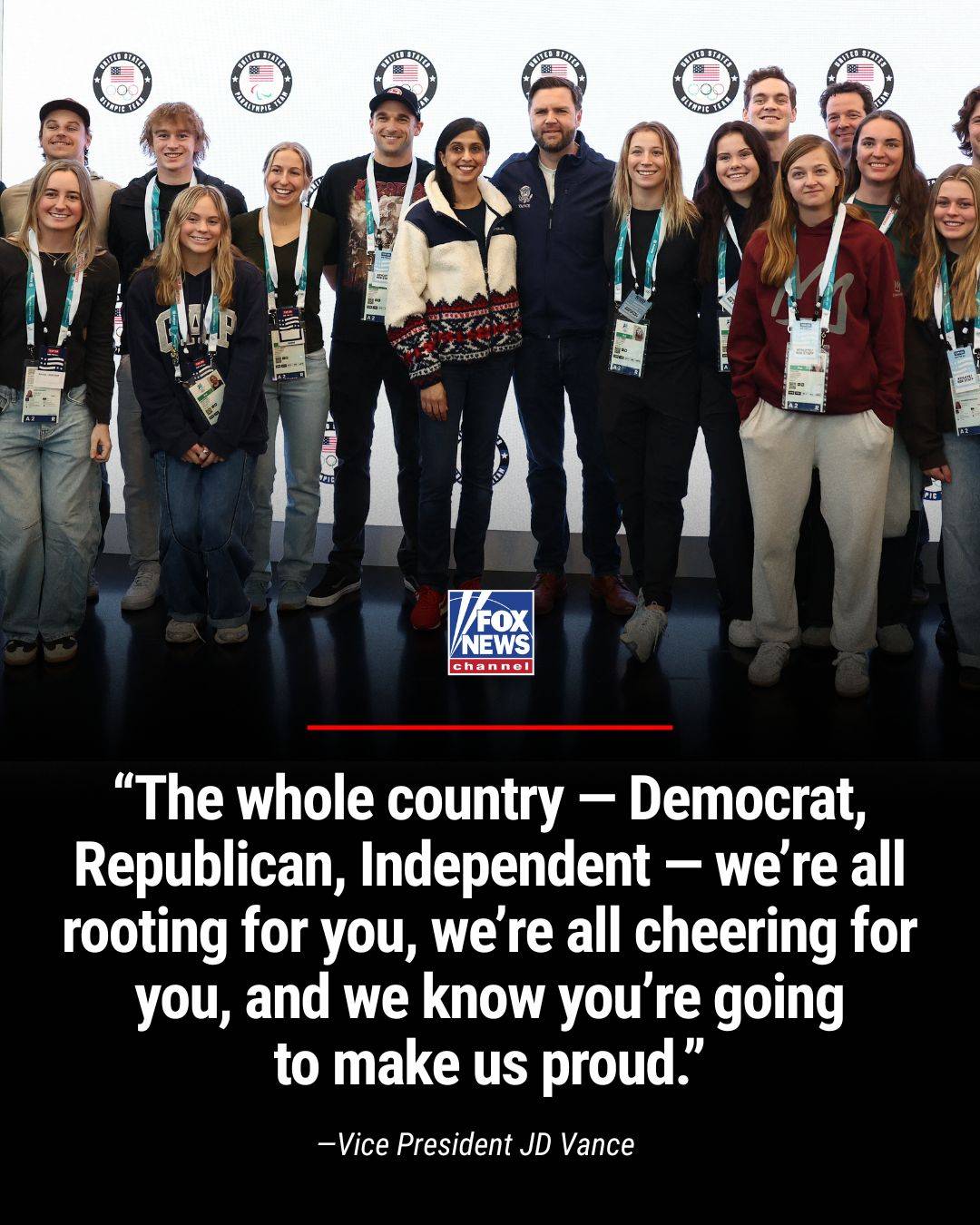 NEW: Vice President Vance and the Second Family meet with Team USA in Milan, Italy, ahead of the 202...