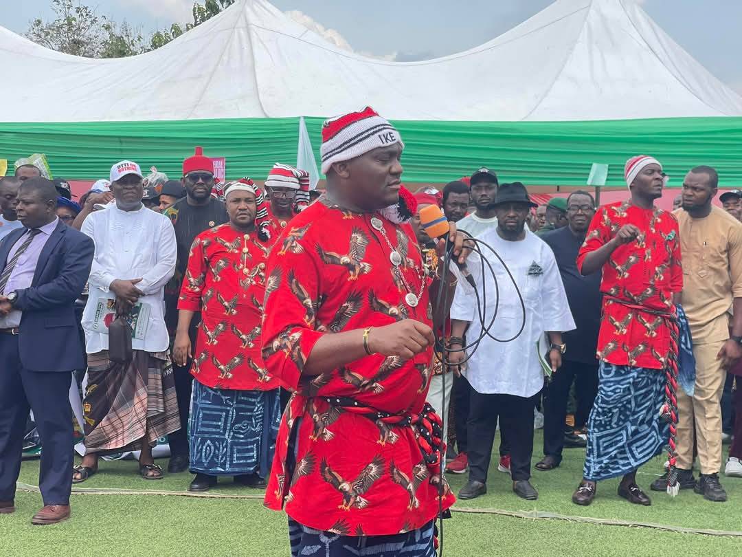 Abam Community Donates 500 million for the reelection of Governor Alex Otti during the commissioning...