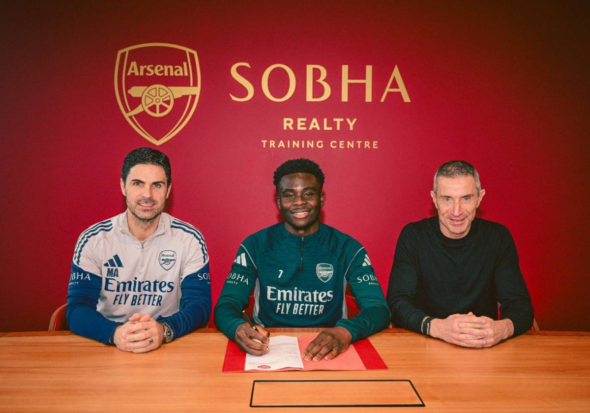 ๐จโค๏ธ๐ค OFFICIAL: Bukayo Saka signs new long term deal at Arsenal valid for the next five years. ๐