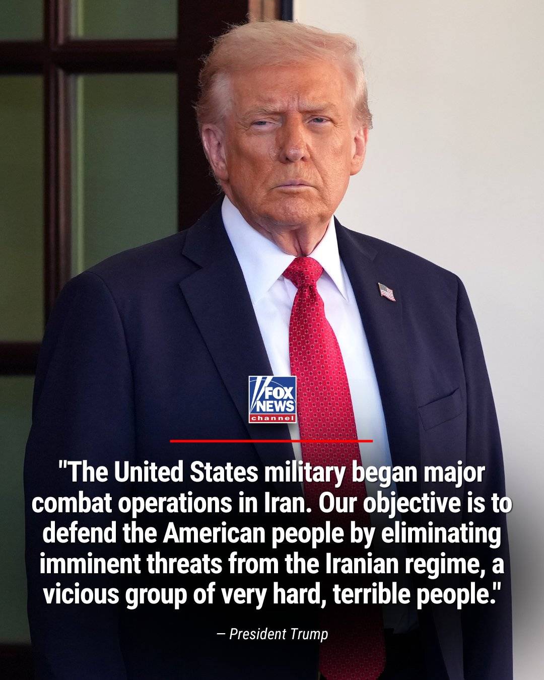 NEW: President Trump confirms a U.S.-Israel joint attack on Iran.
"Iran is the world’s number one s...