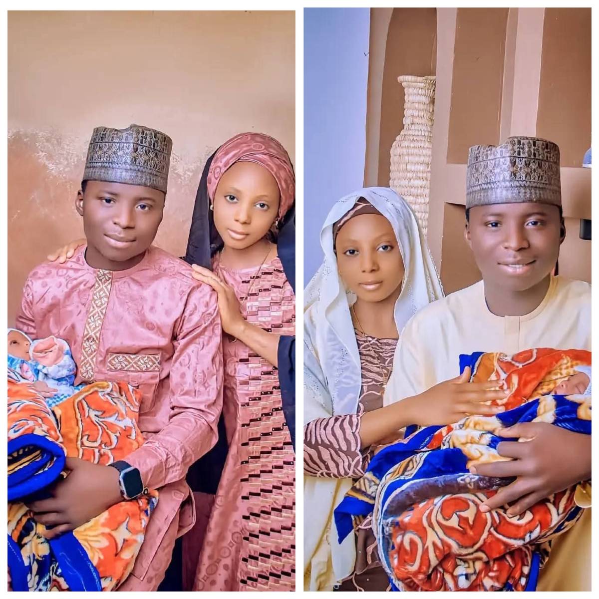 BREAKING: This young Nigerian couple are currently trending after they welcomed their first child....
