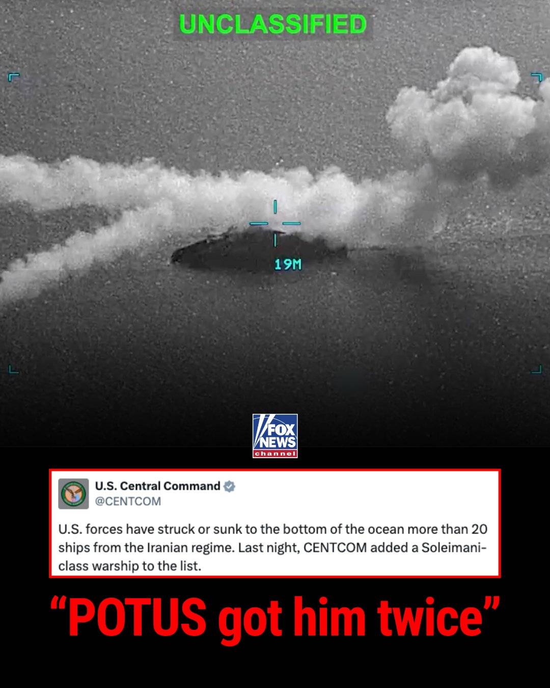 NEW: U.S. Central Command releases photos of U.S. forces taking out Iranian ships.
"Last night, CEN...